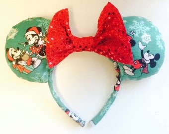 Mint Christmas Mickey Ears