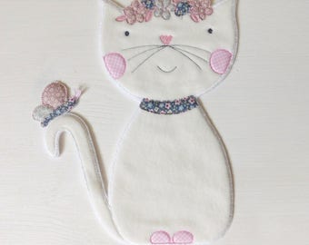 Kitten applique | Etsy