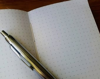Bullet planner journal dot grid insert for Travelers Notebook, Dotted planner inserts for Midori Fauxdori Traveler Notebook