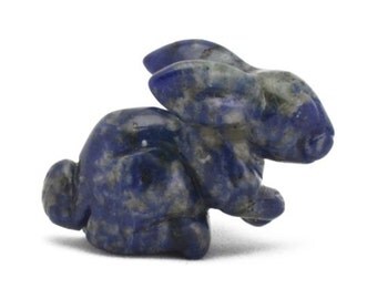 Carved Gemstone Rabbit Sodalite 2011 Year Of The Rabbit