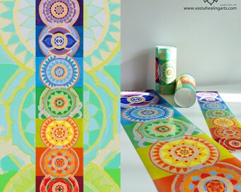 Beautiful Chakra Poster, 7 Chakras Poster, Healing Arts, Yoga Art, Reiki, Zen, Chakra Art