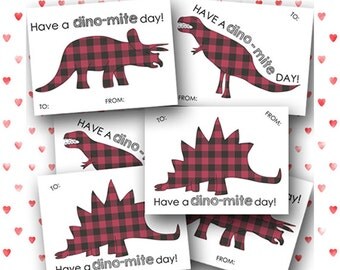 Dinosaur valentine | Etsy
