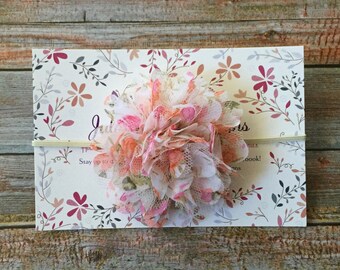 Baby Headband/Newborn Headband/Baby Girl Headband/Floral Headband/Newborn Photo Prop/Chiffon Flower Headband/Spring Headband/Headbands/Baby