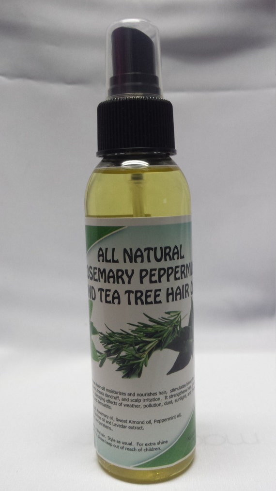 All Natural Rosemary Peppermint And Tea Tree Hair Oil
