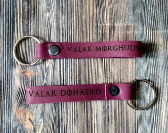Game of Thrones Faceless Men keychains lanyards house lannister winterfell Valar Dohaeris Valar Morghulis khaleesi tyrion lannister got