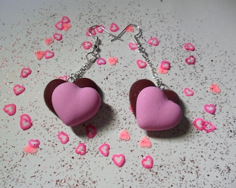 Valentine hearts earrings