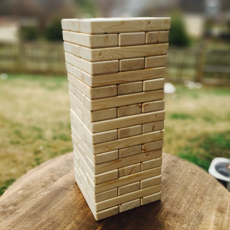 stained backyard jenga 1x3