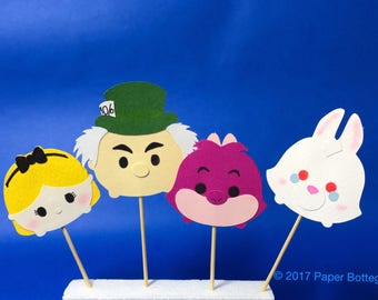 Alice in Wonderland Cupcake Toppers