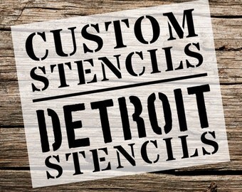 Custom Stencil | Custom Stencils | Multiple Sizes | Reusable Stencils | Ready to use | Get Ready to Paint! |