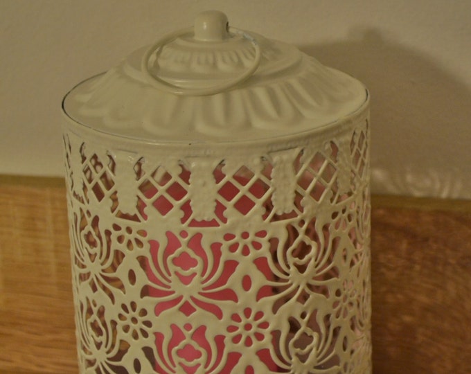 10%OFF Off White Metallic Moroccan Lantern / Wedding lantern /Rustic lantern / lanterns