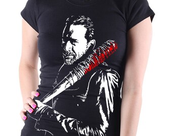 AMC's The Walking Dead: Negan (Lucille) TV Show Women's Black T Shirt