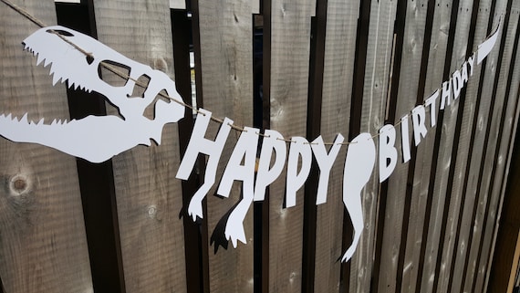 Download Dinosaur Happy Birthday Banner