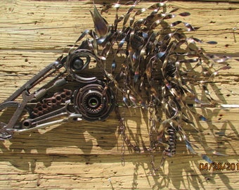 Scrap Metal Horse/Welded Metal Sculpture/recycled scrap metal/Horse/animal