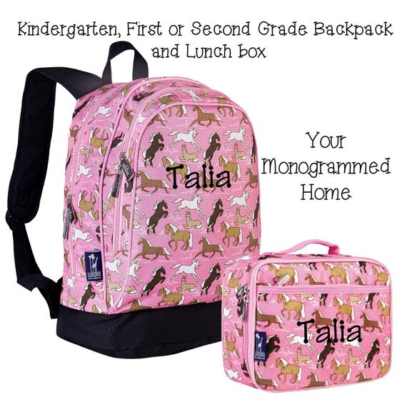 Kindergarten 1st 2nd Grade Backpack and Lunch box Set.