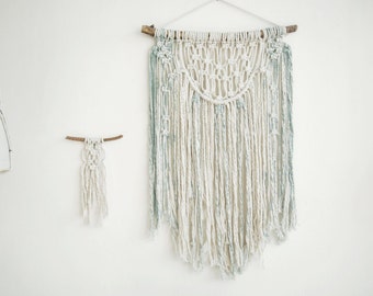 Macrame Tapestry, Wall tapestry, Macrame Wall Hanging, Dip Dye macrame, Wall Art, Boho Wall Hanging, macrame boho art, green decor