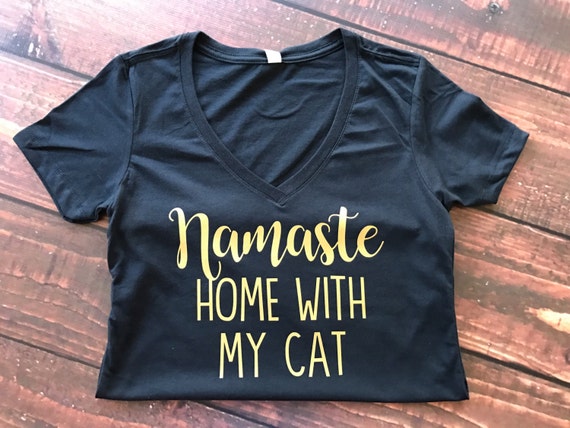 Namaste Home With My Cat Shirt Namaste Home With By LoveLuluBell   Il 570xN.1085470672 12yh 