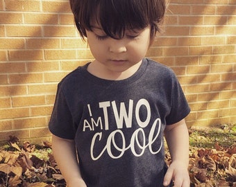 Boys 2nd Birthday Shirt - 2nd Birthday Shirt - Two Cool Shirt - 2nd Birthday Boy - Two Year Old Birthday - Two Year Old Birthday Shirt