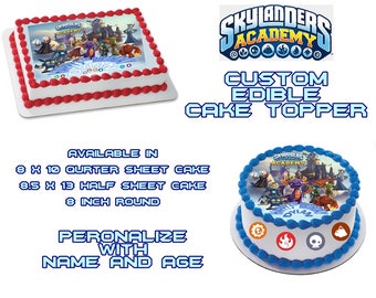 Skylander Academy Edible Images Cake topper