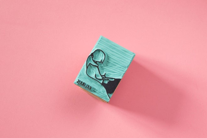 Exlibris Escritora / Ex-libris Écrivaine