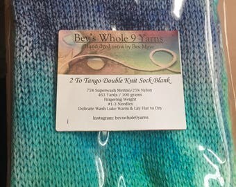 Double Knit Sock Blank Rocky Mountain Showers