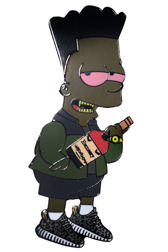Black Bart Simpson pin