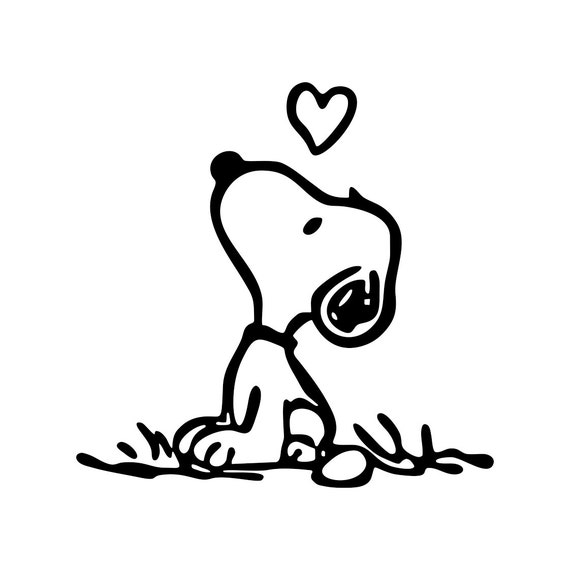 Snoopy Love graphics design SVG DXF EPS Png by VectordesignStudio