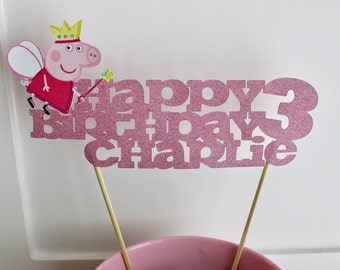 Peppa Pig Cake Topper, Peppa Pig Birthday, Peppa Party, Peppa Pig
