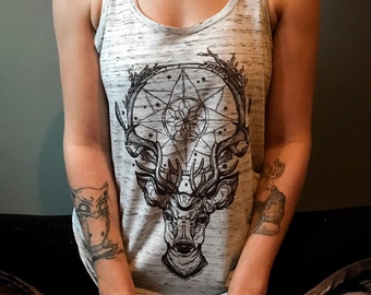 Yoga Tank - Boho Clothing - Alchemist - Workout Tanks for Women - Racerback - Workout Tank - Tank Top - Racerback Tank - Vegan 8800
