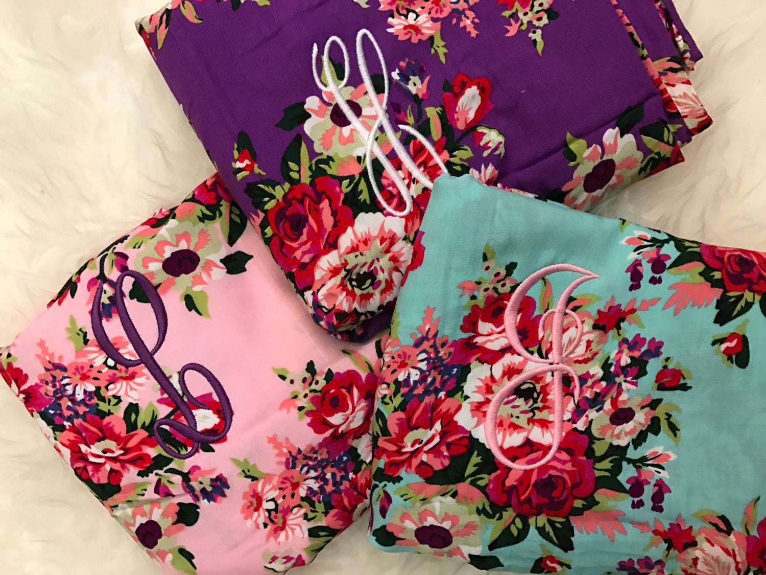 Bridesmaid robes wedding robes cotton lace bridesmaid gift