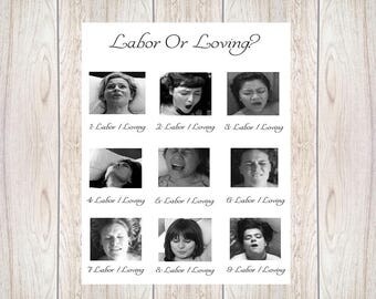 Baby Shower Game,Labor Or Porn,Labor,Porn Or Labor,labour baby game,birth or porn,birth game,funny adult game,pain or pleasure,005