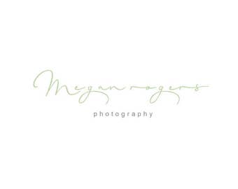 Custom Logo Design Premade Logo for Photographers - typography logo photography logo business logo calligraphy logo text only logo