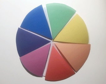 Montessori colors, color wheel. color blends, basic colors, Montessori inspired colour box