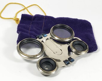 Vintage French Folding Opera Glasses