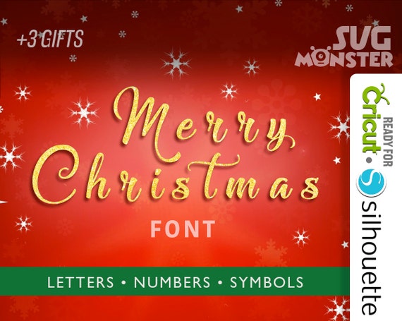 Download MERRY CHRISTMAS FONT svg Script Alphabet svg Vine letter