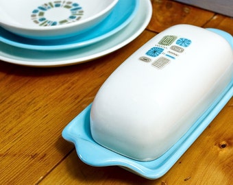 Mid Century Modern Canonsburg Atomic Butter Dish, Temporama, Atomic Dinnerware, Atomic Starburst, Atomic Era, Retro, Mid Century Kitchen