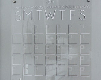 Acrylic Wall Calendar