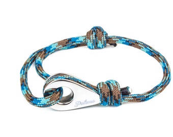 HONOLULU - Blue Paracord Pulley Bracelet -- Bangles, Bracelets Joncs, Charm Bracelets, Bracelets Charms, Leather Bracelet, Bracelet cuir