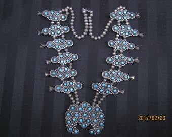 Zuni Squash Blossom Necklace NOW ON SALE!