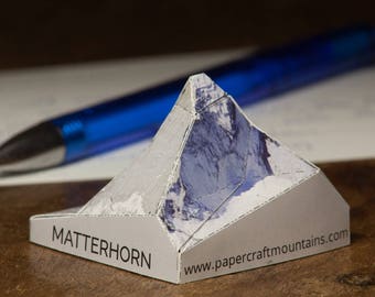 Matterhorn, postcard papercraft scale model