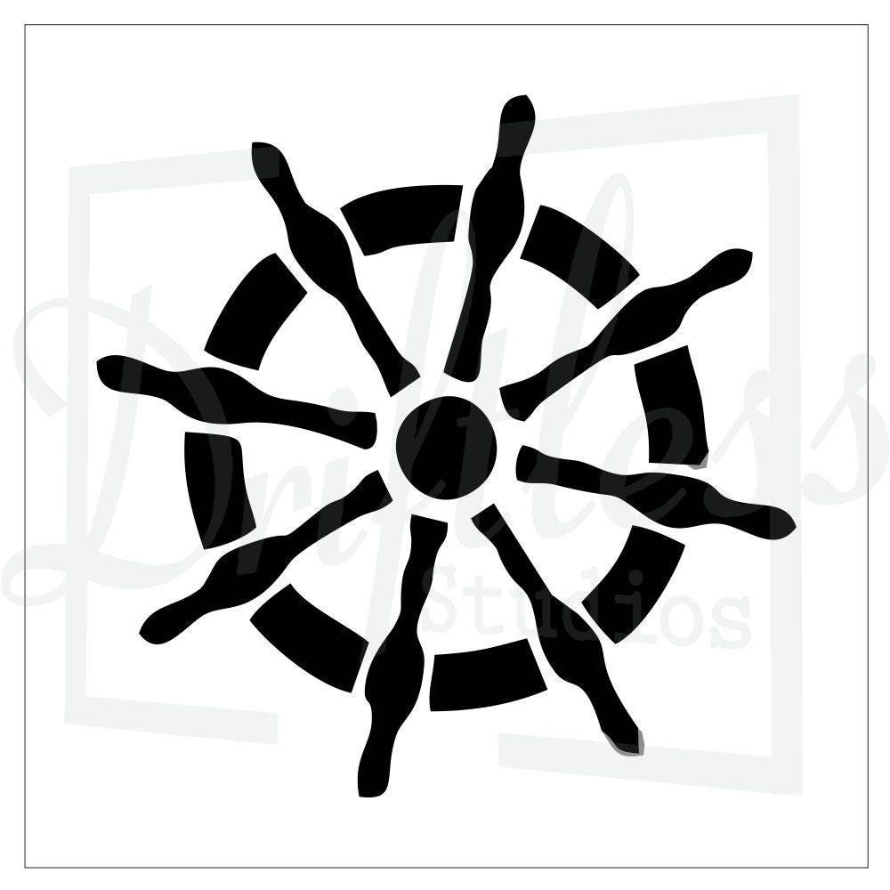 Boat Helm Stencil Nautical Stencil Boating Stencil