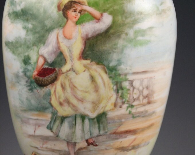 Gorgeous Antique Redon Porcelain Limoges Vase c. 1891-1896