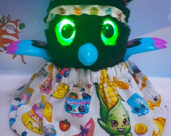 For HATCHIMALS GLITTER Hatching Toy Egg Handmade Clothes Dress Clothing Outfit 2 Pcs Set SHOPKINS Dress & Headband.