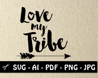 Love tribe svg file | Etsy