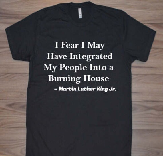 Burning House Martin Luther King Women's or Men's Crew