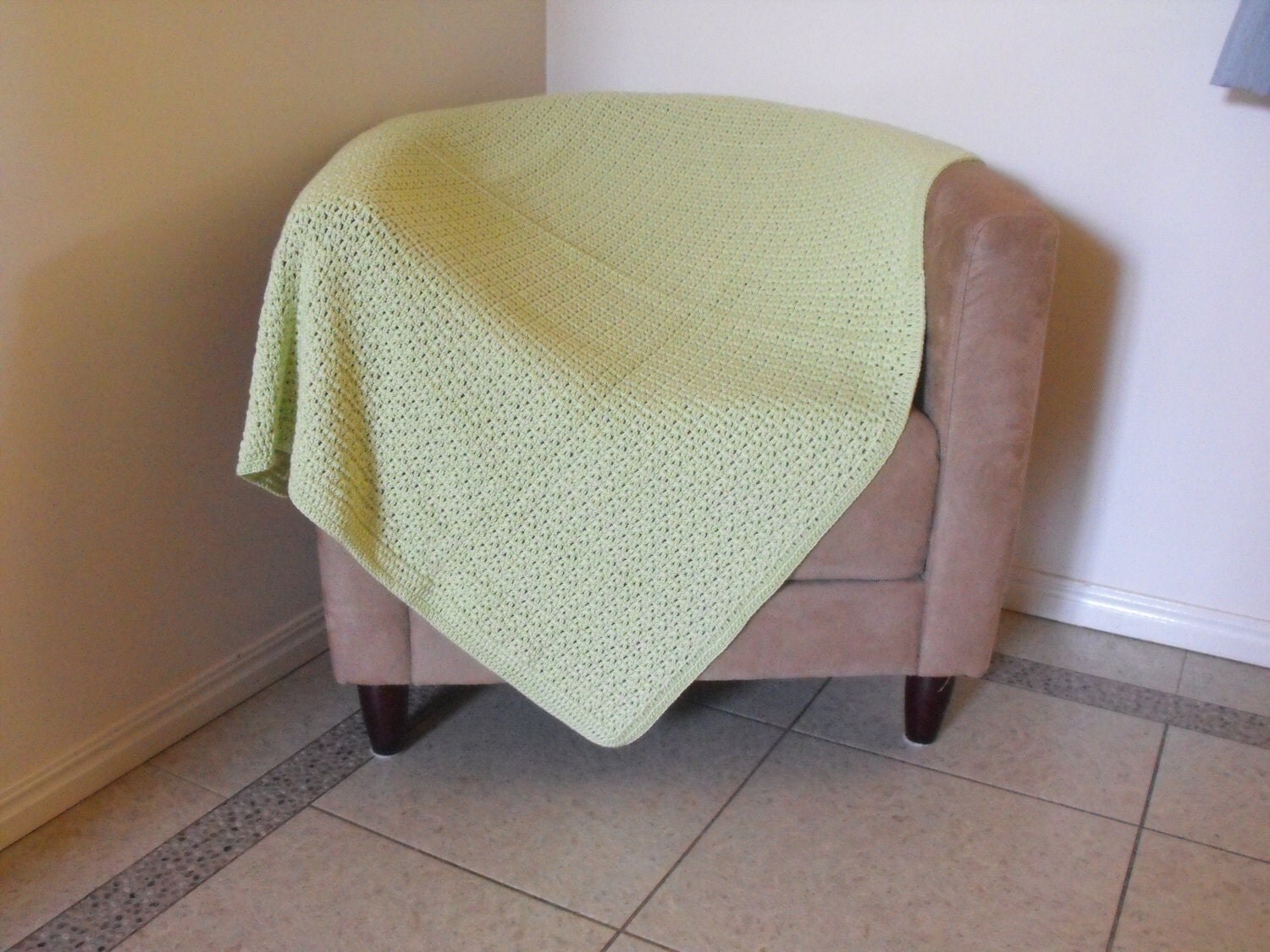 Apple Green Throw Rug / Throw Blanket