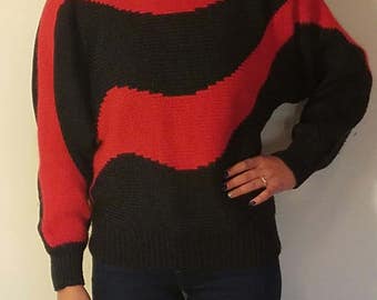 Vintage 1980's wool angora blend sweater