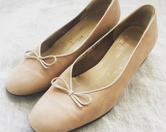 ferragamo nude flats