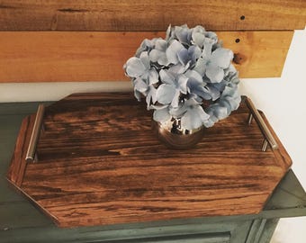 Wooden tray - Home Decor - Rustic Decor - Farmhouse Style - Rustic Style - Wood - Rustic - Farmhouse - Decorative tray - Coffeetable tray