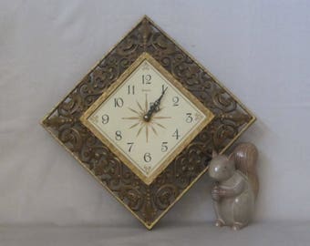 Vintage 60s/70s Wall Clock by Syroco