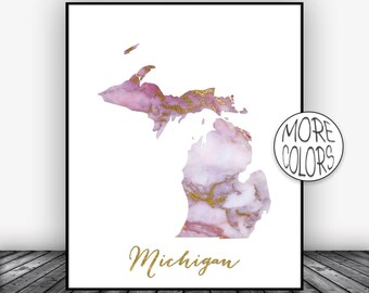 Michigan Wall Art michigan decor | etsy Michigan Wall Art michigan decor | etsy